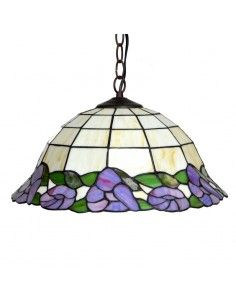 COLGANTE DE TECHO TIFFANY FLORES