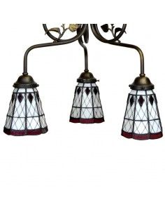 LAMPARA DE TECHO TIFFANY TRES LUC 2