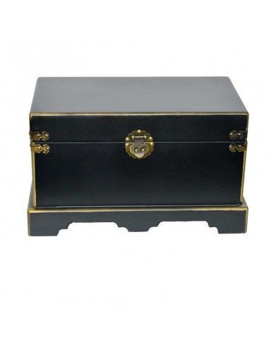 SET DE TRES BAULES NEGRO - ORO