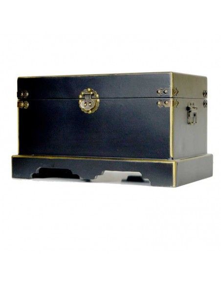 SET DE TRES BAULES NEGRO - ORO