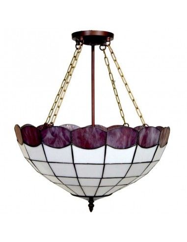 COLGANTE DE TECHO TIFFANY BLANCO