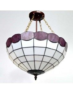 COLGANTE DE TECHO TIFFANY BLANCO 2