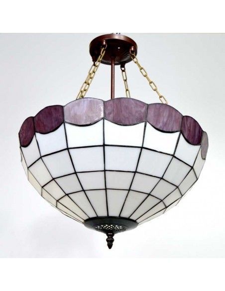 COLGANTE DE TECHO TIFFANY BLANCO
