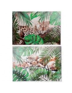 CUADRO EN LIENZO TIGRE TROPICAL