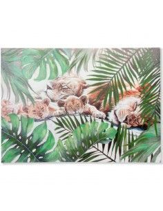 CUADRO EN LIENZO TIGRE TROPICAL 2
