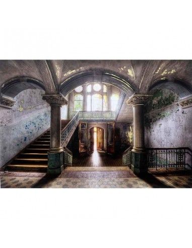 CUADRO CASA ANTIGUA DE CRISTAL TEMPLADO