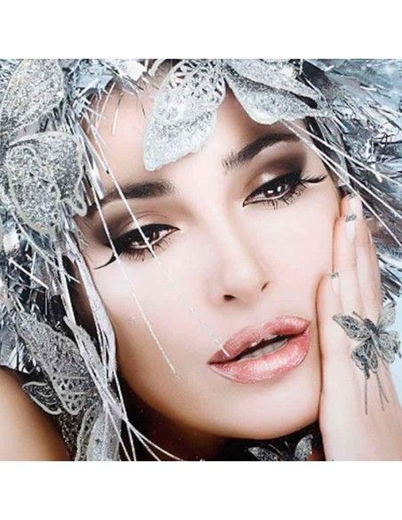 CUADRO MUJER ANTIFAZ CRISTAL TEMPLADO