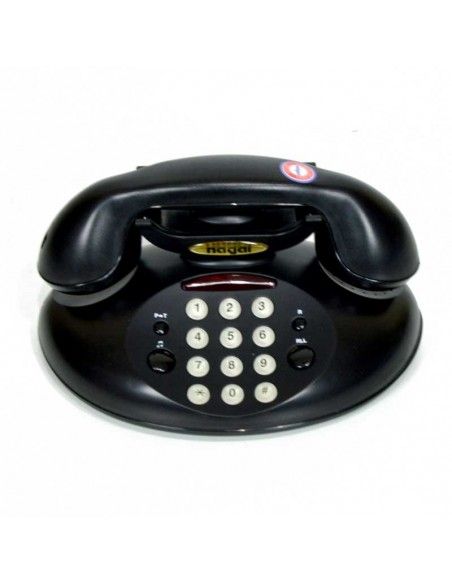 TELEFONO RETRO NEGRO OVALADO