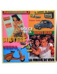 SET DOS CUADROS MODERNOS COLLAGE AMERICANO 2
