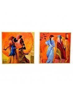SET CUADROS CON MOTIVOS ORIENTALES