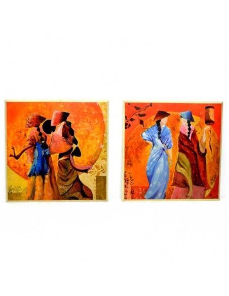SET CUADROS CON MOTIVOS ORIENTALES