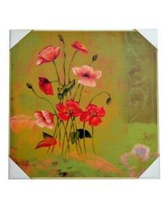 CUADRO MADERA DE AMAPOLAS 2