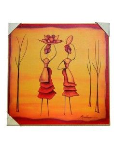 CUADRO ABSTRACTO MUJERES AFRICANAS