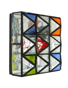 PLAFON DE TECHO RUSTICO LUNA MULTICOLOR