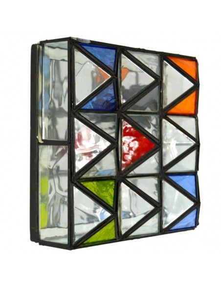 PLAFON DE TECHO RUSTICO LUNA MULTICOLOR