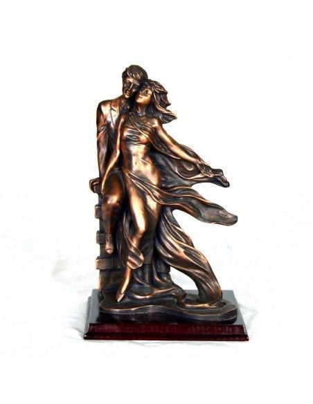 FIGURA DE PAREJA RESINA COBRIZO