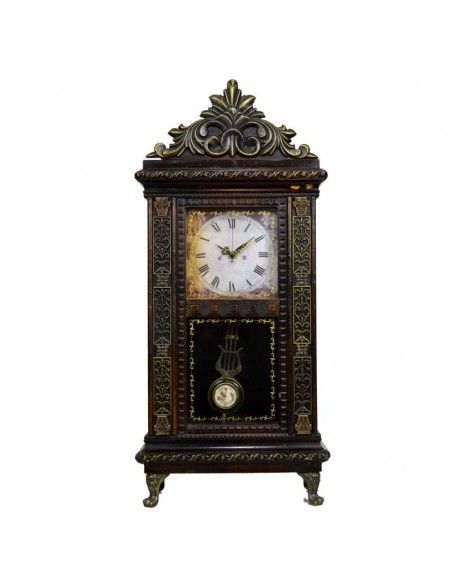 RELOJ DE SOBREMESA REPLICA ANTIGUO CON PENDULO