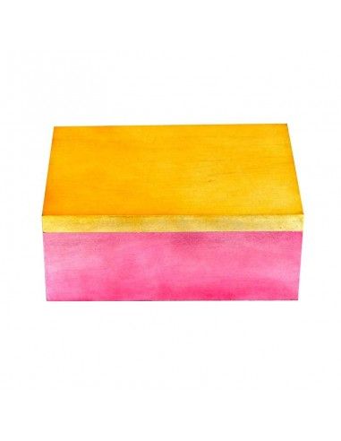 CAJA DE MADERA SET DE DOS ROSA