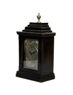 RELOJ DE SOBREMESA VINTAGE ESFERA PLATA 2