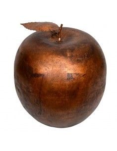 FIGURA DE MANZANA COLOR COBRE 2