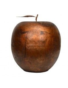 FIGURA DE MANZANA COLOR COBRE