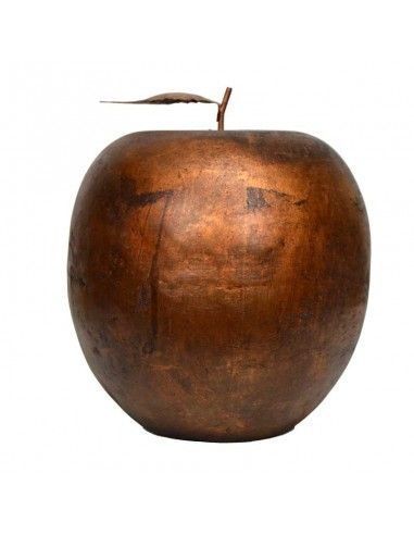FIGURA DE MANZANA COLOR COBRE