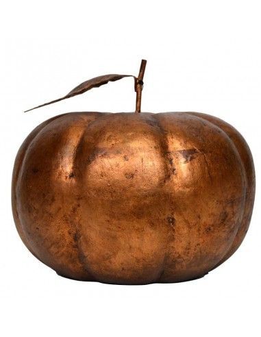 FIGURA DE CALABAZA COLOR BRONCE