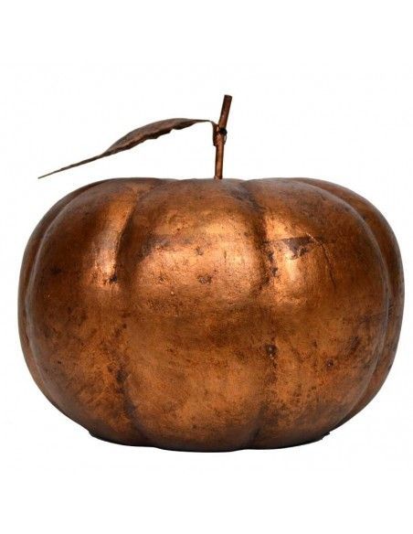 FIGURA DE CALABAZA COLOR BRONCE