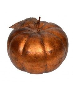 FIGURA DE CALABAZA COLOR BRONCE