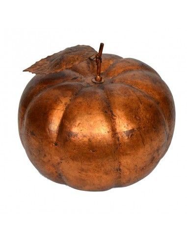 FIGURA DE CALABAZA COLOR BRONCE