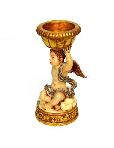FIGURA DE ANGEL PORTAVELAS