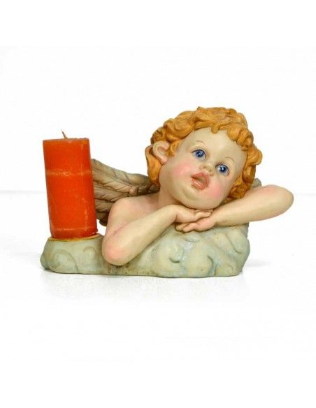 FIGURA DE ANGEL PORTAVELAS