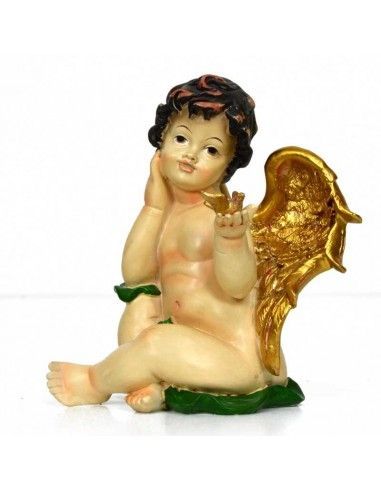 FIGURA DE ANGEL CON PALOMA EN LA MANO
