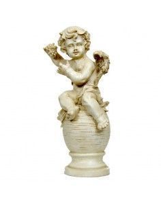 FIGURA DE ANGEL CON PALOMA EN LA MANO