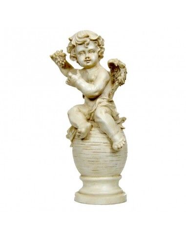 FIGURA DE ANGEL CON PALOMA EN LA MANO