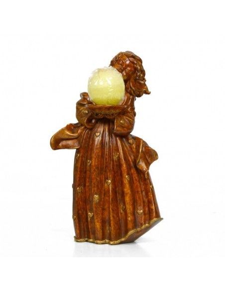 FIGURA DE ANGEL CON PORTAVELAS
