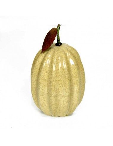 FIGURA DE CALABAZA COLOR BEIGE