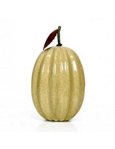 FIGURA DE CALABAZA COLOR BEIGE