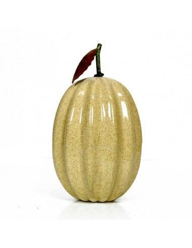 FIGURA DE CALABAZA COLOR BEIGE