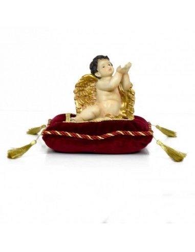FIGURA DE ANGEL SENTADO SOBRE COJIN
