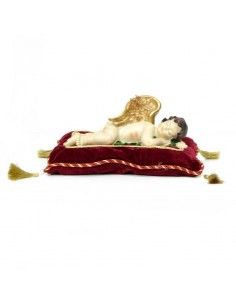 FIGURA DE ANGEL DORMIDO SOBRE COJIN 2