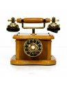 TELEFONO VINTAGE DE MADERA ROBLE