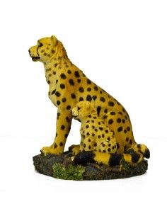 FIGURA DE GUEPARDO CON SU CRIA 2