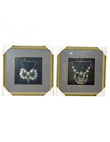 CUADRO CON COLLAR DE PIEDRAS