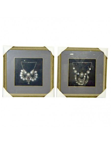 CUADRO CON COLLAR DE PIEDRAS