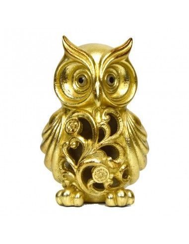 FIGURA BUHO PAN DE ORO