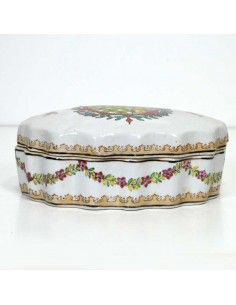 CAJA OVALADA DE PORCELANA ANTIGUO 2