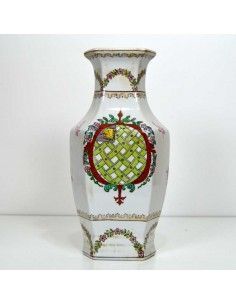 FLORERO DE PORCELANA ANTIGUO