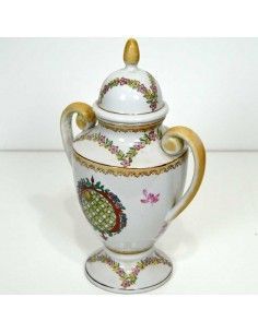TIBOR DE PORCELANA CON ASAS ANTIGUO 2