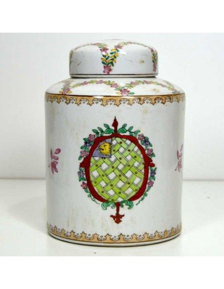 TIBOR DE PORCELANA ANTIGUO